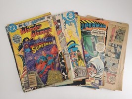 Lot of 15 DC Comics Superman Wonder Woman 12 cent-$1.25 Acceptable-Good - £15.49 GBP