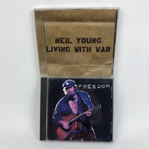 2 x Neil Young : Living With War 2006 and FREEDOM 1988 CD {s} Lot MINT COND. #11 - £10.88 GBP