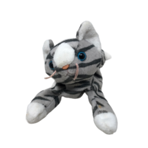 Ty Beanie Babies 8” Prance Cat Kitten Gray Striped Bean Plush Stuffed An... - $34.64