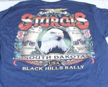 2013 Sturgis Blue Hills Rally T-shirt Motor Cycle Short Sleeve L Sh1 - £7.01 GBP
