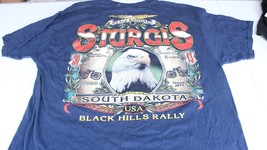 2013 Sturgis Blue Hills Rally T-shirt Motor Cycle Short Sleeve L Sh1 - $8.91
