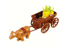 Minifigure Toy OX Drawn Cart western Cowboy for FAST SHIP - £11.38 GBP