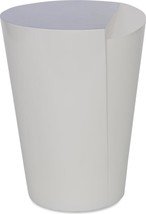 Side Table MAITLAND-SMITH Conical Cone Pearl White Silver Leaf Accents Cast - £1,957.62 GBP