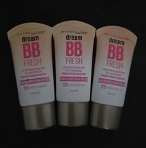 3 Maybelline Dream Fresh BB Cream 8-in-1 Skin Perfector Medium Tint 120 (WX4) - £22.48 GBP