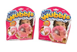 Lot of 2 Tiny Wubble Bubble Ball No Pump Needed Pink - £15.82 GBP