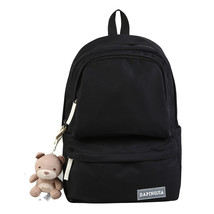 New Candy Color Double Zipper Women Backpack High Quality Waterproof Nylon Schoo - £37.98 GBP