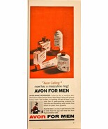 Avon for men avon calling has masculine ring! after shave-1964 Vintage P... - £7.89 GBP