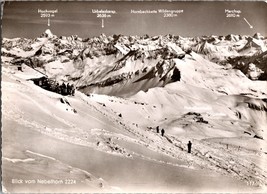 Vtg Postcard View from  Nebelhorn 2224m, Allgau Alps, Bavaria, Germany - £5.15 GBP