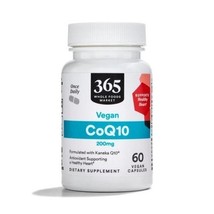 10/27 365 by Whole Foods Market, CoQ10 200mg, Vegan, 60 Count - $17.81