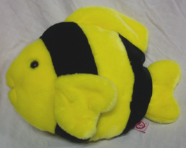 TY Beanie Buddy BUBBLES THE YELLOW AND BLACK FISH 11" Plush STUFFED ANIM... - $19.80