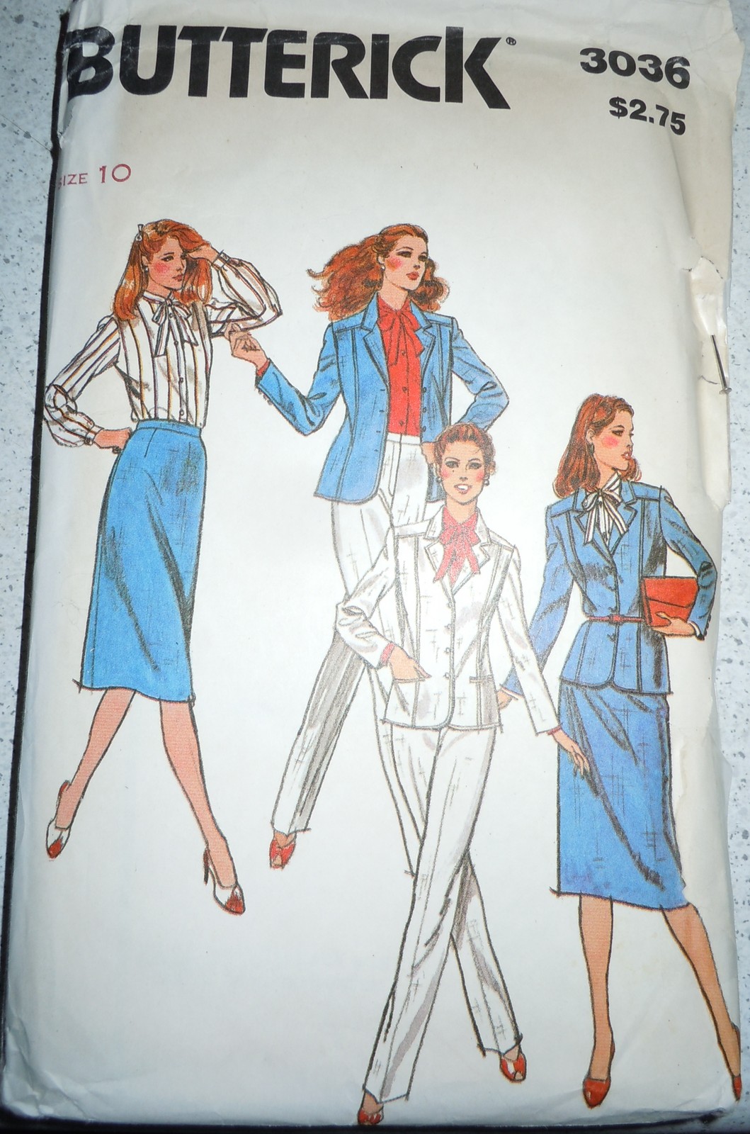 Vintage 1970s Butterick Misses Business Set Size 10 #3036 - $5.99