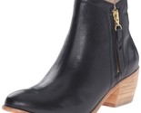 NEW 1883 by Wolverine Women&#39;s Ella Black Leather 5&quot; Side Zip Ankle Booti... - £39.07 GBP