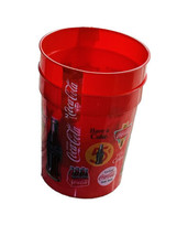 Coca-Cola USA 2 Count 20oz Beer Soda Plastic Cup Advertising Set Of 2 - £11.77 GBP