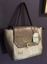 Gaspy Collection 100% Columbian Handmade Leather Irma Satchel In Bronze NWT - £98.61 GBP