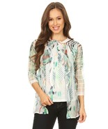 Women&#39;s Multi Color Cardigan and Sleeveless Top - £44.02 GBP