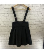 Hot Topic Mini Skirt W Suspenders Black Womens Sz M Punk Gothic - £19.60 GBP