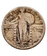 Monnaie D&#39;Argent Debout Liberty De 1927 25C (Bon État, G Condition) - $76.75 CAD