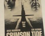 Crimson Tide Vintage Tv Guide Print Ad Gene Hackman Denzel Washington TPA25 - £4.65 GBP