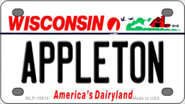 Appleton Wisconsin Novelty Mini Metal License Plate Tag - $14.95