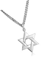 Collection Men&#39;s Sterling Silver Star of David Pendant - £96.04 GBP