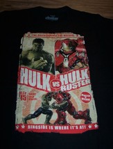 Marvel Comics Iron Man Vs The Incredible Hulk Fight Poster T-Shirt Medium New - £15.48 GBP