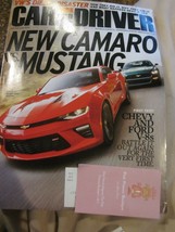 Car And Driver Auto Magazine December 2015 New Camaro vs Mustang Brand New - £7.85 GBP