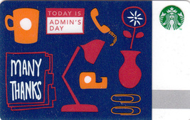 Starbucks 2012 Admin&#39;s Day Collectible Gift Card New No Value - £3.18 GBP