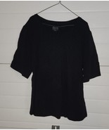 Womens D &amp; Co Essentials Black Short Sleeve Shirt XL - £8.00 GBP