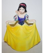 Walt Disney Snow White Lifting Dress Ceramic 7.25&quot; Figurine From Japan E... - £23.16 GBP