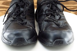 New Balance Women Sz 8.5 M Black Lace Up Walking Leather Shoe 623AB3 - £15.88 GBP