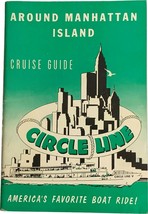 Vtg New York 1961 Around Manhattan Island CIRCLE LINE Sightseeing Cruise... - $14.99