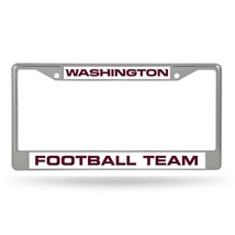 NFL Washington Football Chrome License Plate Frame Thin Maroon Letters by Rico - £10.21 GBP