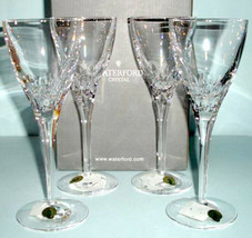 Waterford Crystal Elberon Goblet SET/4 Wine Glasses Ireland 8oz. 115062 New - $229.90
