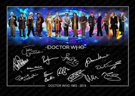 5046 dr who 1 to 14 A4 signed limited edition pre printed memorabilia photo repr - £8.04 GBP