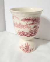 Vtg Johnson Brothers Castle On The Lake Pink / Red Double Egg Cup - €27,85 EUR