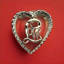 Heart Shaped Love Pin Brooch Gold Tone Gerry’s Vintage - £7.89 GBP