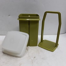 Vintage olive green Tupperware pickle keeper three piece - £11.86 GBP