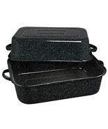 Granite Ware 21-Inch Covered Rectangle Roaster - Speckled Black - $65.33