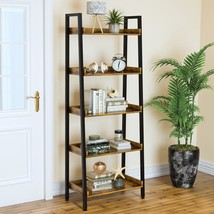 Astarth Ladder Shelf: 5 Tier Bookshelves With Open Shelves For Storage, Tall - £129.60 GBP