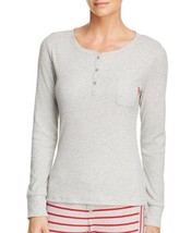 Calvin Klein Womens Solid Long Sleeve Pajama Top Only,1-Piece,Size Medium,Grey - £31.05 GBP