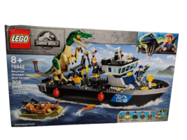 Lego Jurassic World 76942 Baryonyx Dinosaur Boat Escape New Outer Box Wear - £55.00 GBP