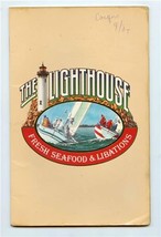 The Lighthouse Menu Fresh Seafood &amp; Libations Corpus Christi Texas 1984 - £37.89 GBP