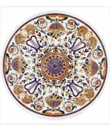 36&quot; Elegance White Marble Table Top Handmade Coffee Center Luxury Furnit... - €2.485,04 EUR