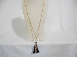 INC International Concepts Gold-Tone 32&quot; Beaded Tassel Pendant Necklace ... - £10.82 GBP