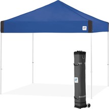 E-Z UP Pyramid Instant Shelter Canopy, 10&#39; x 10&#39; with Wide-Trax Roller Bag &amp; 4 - £208.46 GBP