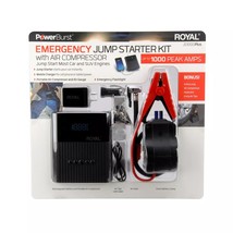 Royal Power Burst JS1000 Plus Emergency Jump Starter &amp; Air Compressor Kit - £79.74 GBP