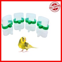 4-Pcs Automatic Bird Water Dispenser &amp; Feeder for Small Birds - Durable ... - $27.15