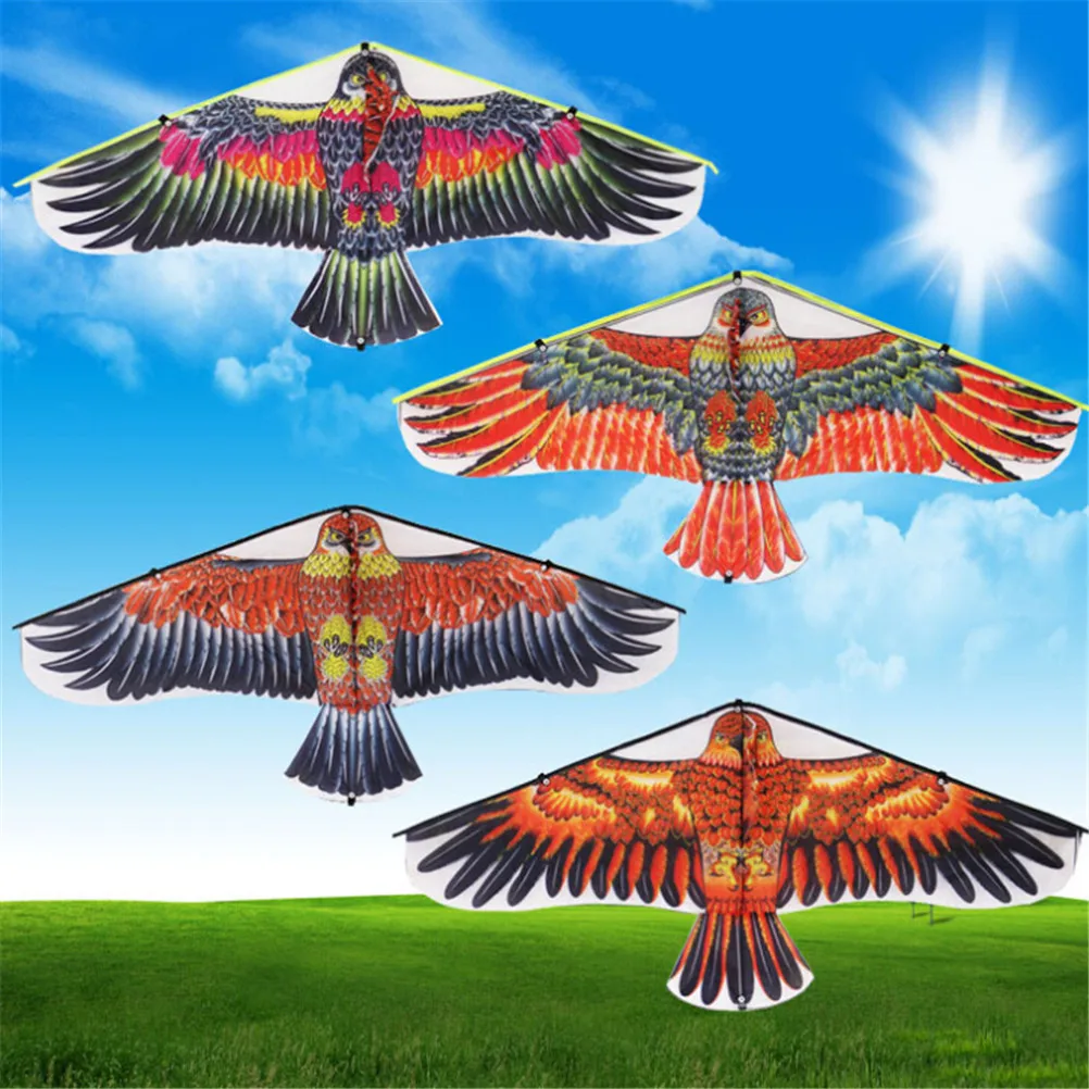 1pc 1m Flat Cloth Eagle Kite toy for children Flying Bird Kites Windsock Garden - £7.94 GBP