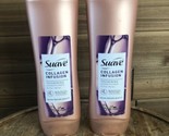 2 Bottles Suave Collagen Infusion Thickening Conditioner For Fine Flat H... - $23.36