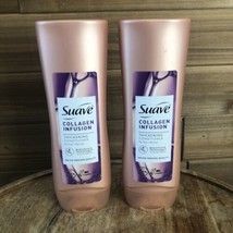 2 Bottles Suave Collagen Infusion Thickening Conditioner For Fine Flat Hair... - £18.26 GBP